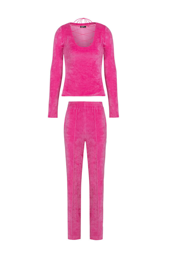 EM EM VELVET POWER SET – Fuchsia Pink