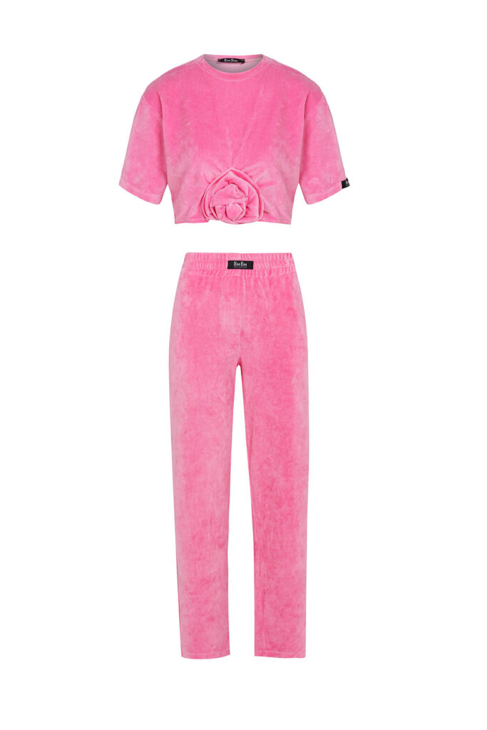 Pink Velvet Rose Set