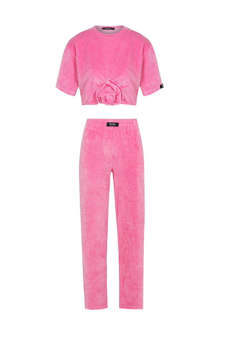 Pink Velvet Rose Set